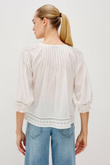 LILAH TOP - WHITE LACE DETAIL| Rails on sale
