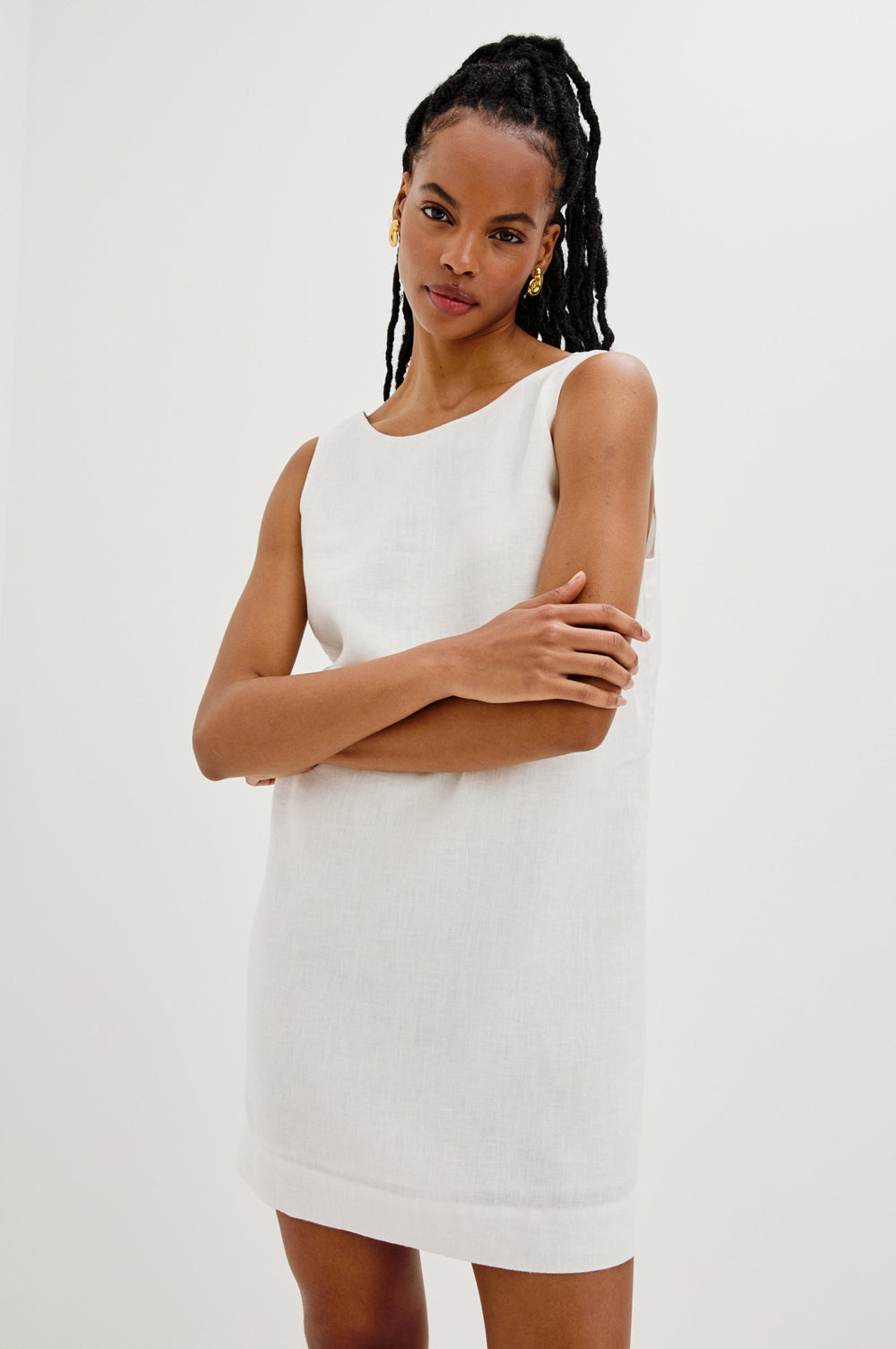 LINDSEY DRESS - WHITE| Rails discount