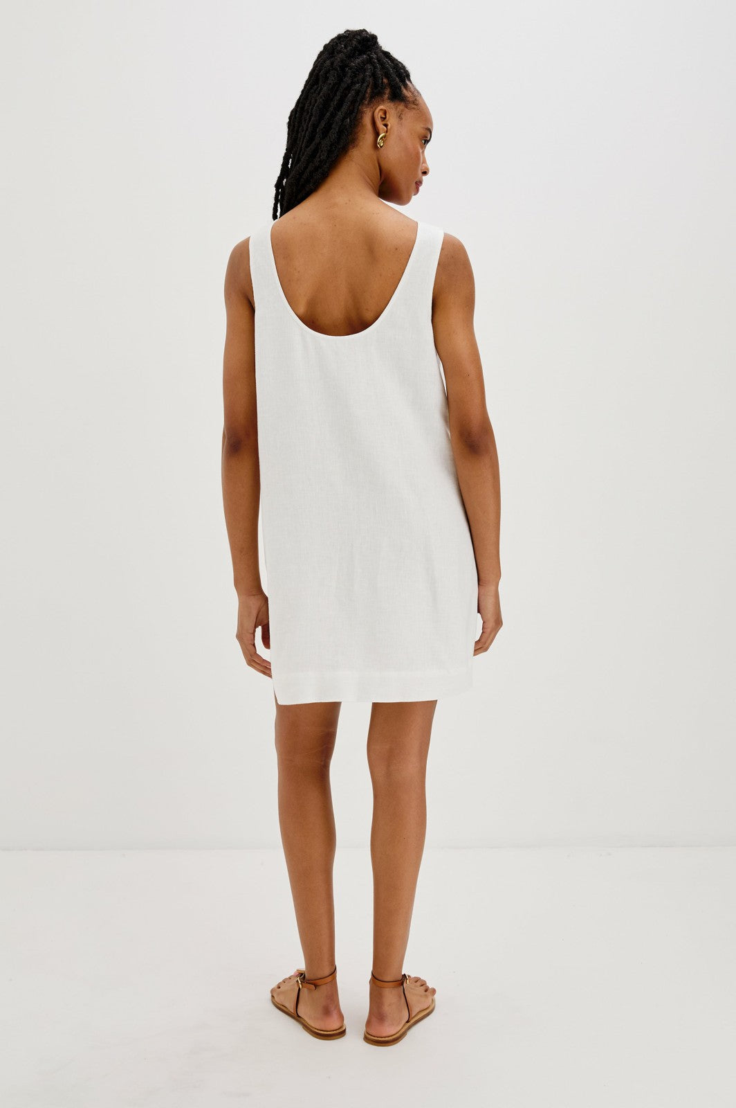 LINDSEY DRESS - WHITE| Rails discount