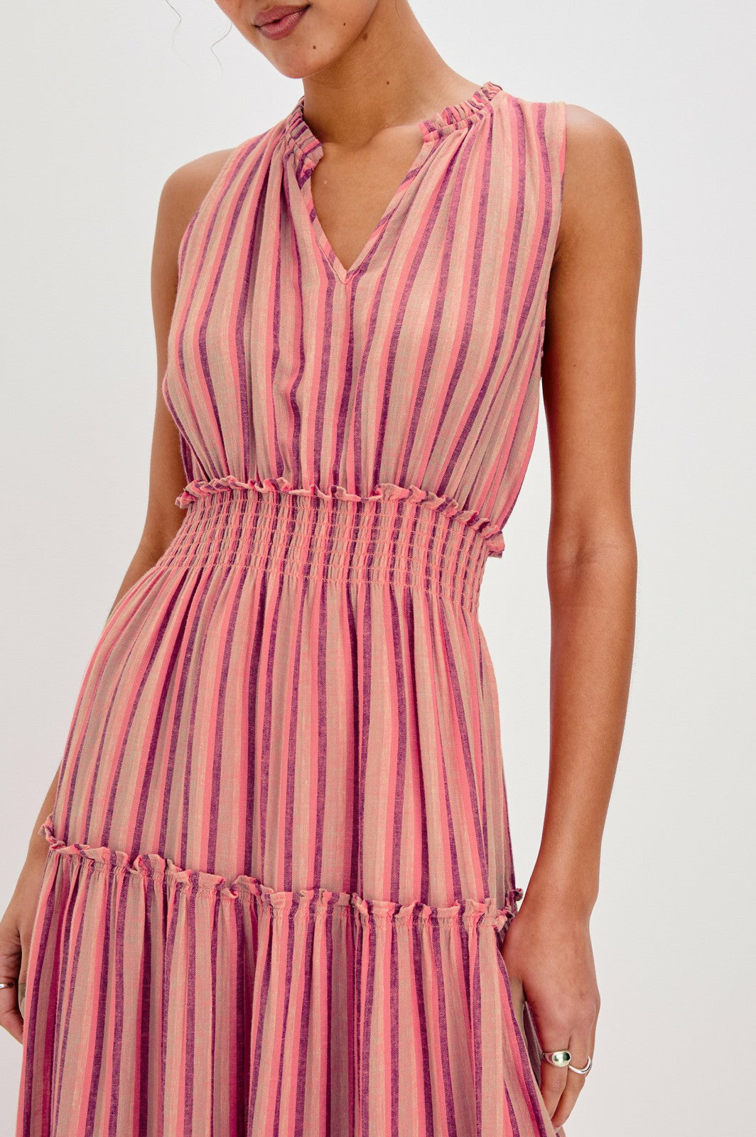 LOULOU DRESS - CABANA STRIPE| Rails outlet