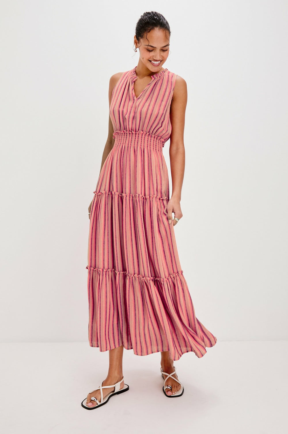 LOULOU DRESS - CABANA STRIPE| Rails outlet