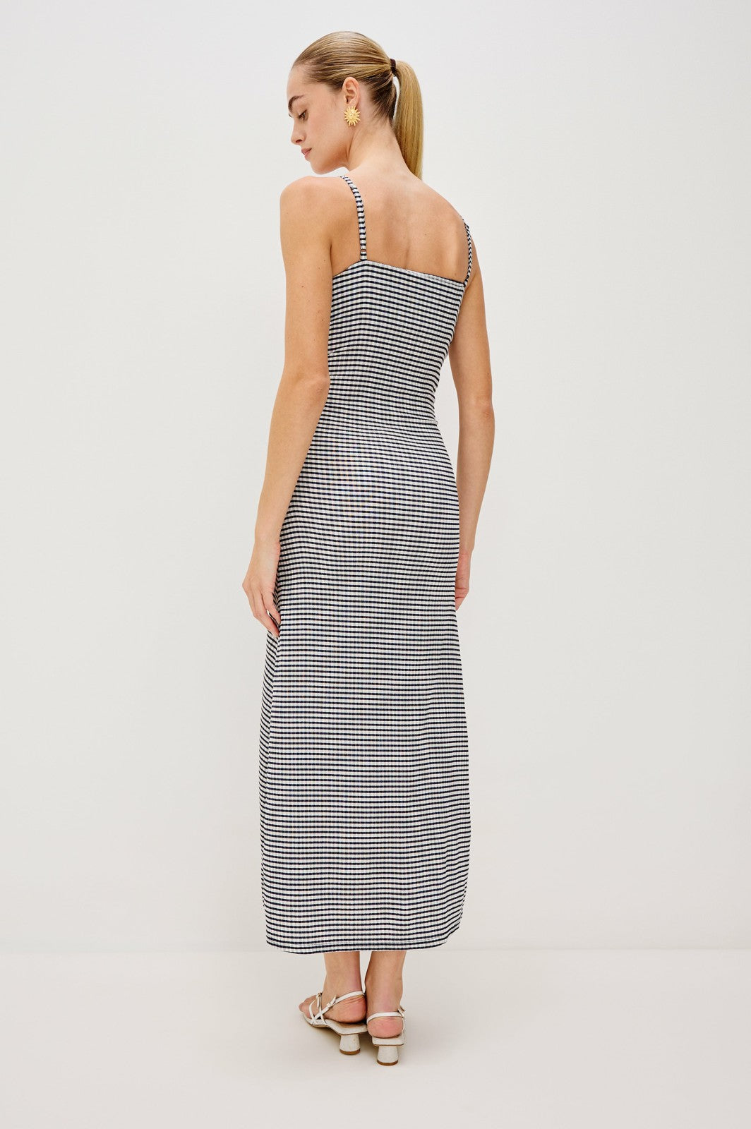 MARI DRESS - NAVY GINGHAM| Rails on sale