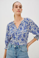 MARIAH TOP - BLUE MARGUERITE| Rails near me
