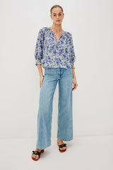 MARIAH TOP - BLUE MARGUERITE| Rails near me