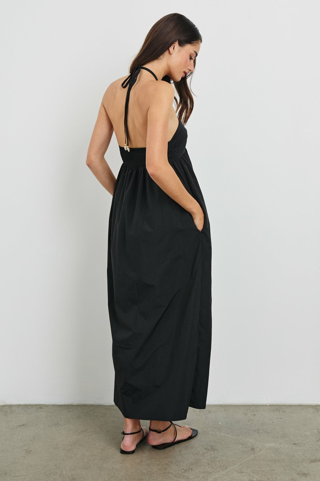 PALAZZO DRESS - BLACK| Rails discount