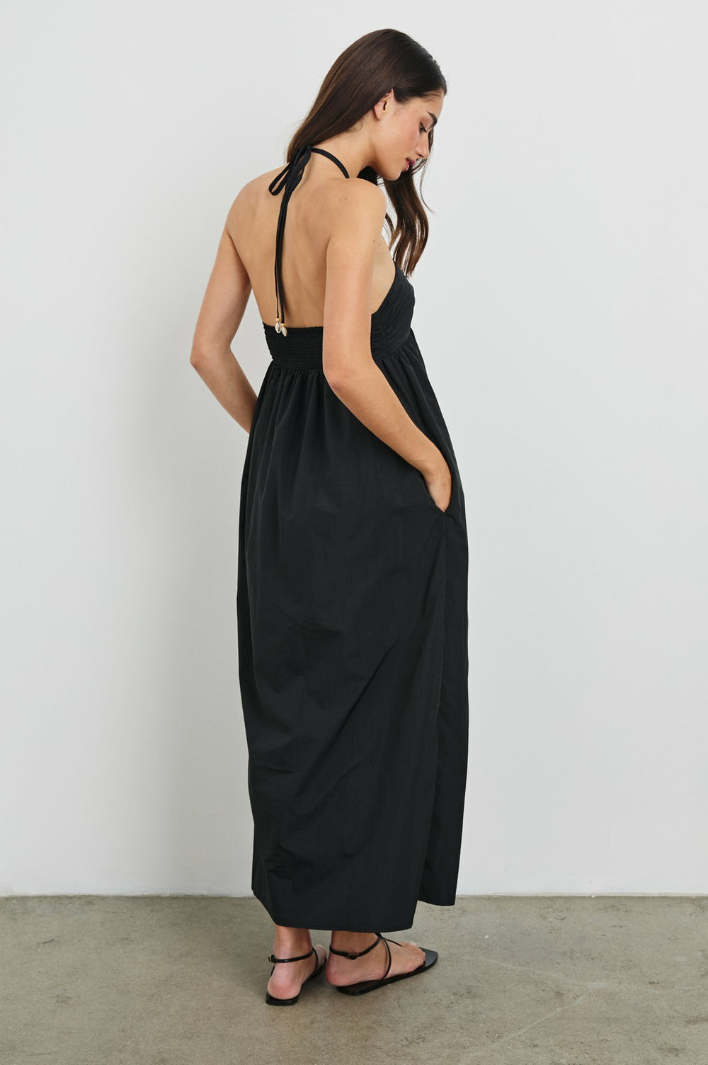 PALAZZO DRESS - BLACK| Rails discount