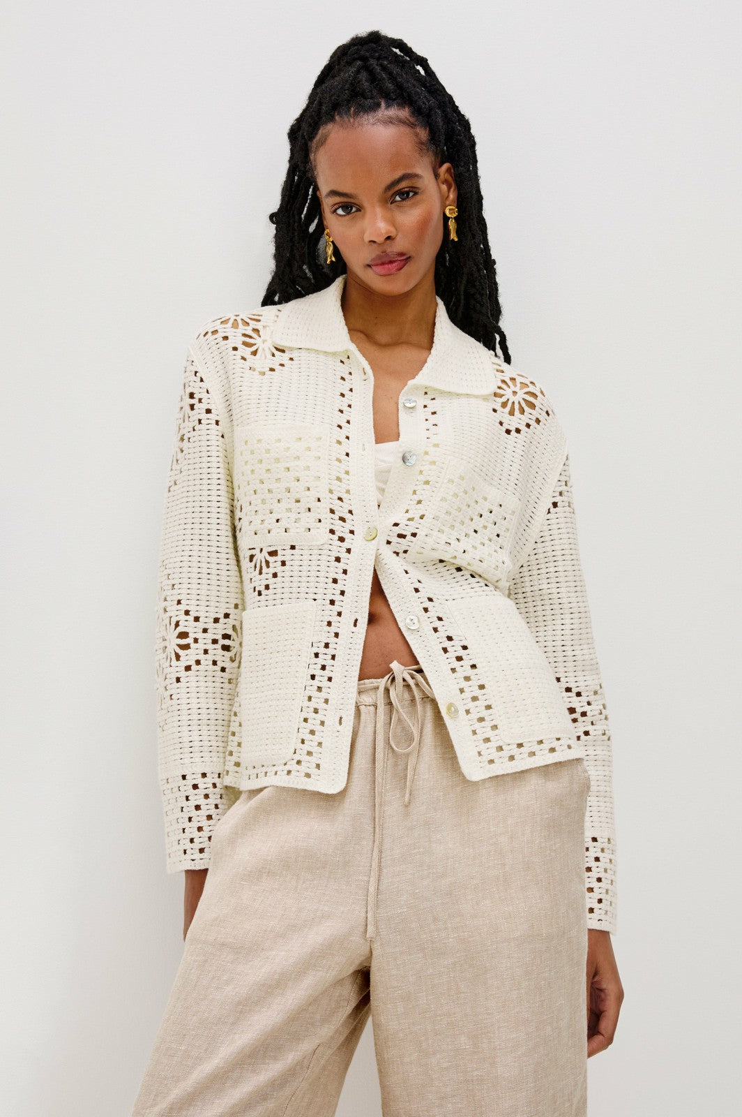 PATMOS SWEATER - IVORY| Rails discount