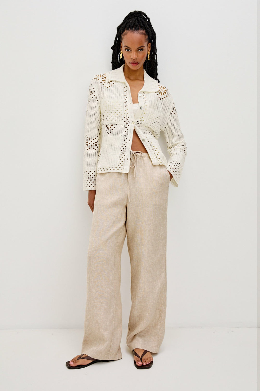 PATMOS SWEATER - IVORY| Rails discount