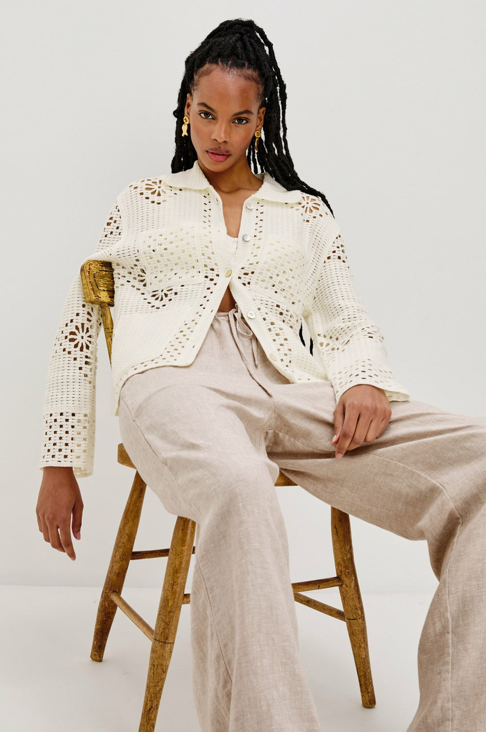 PATMOS SWEATER - IVORY| Rails discount
