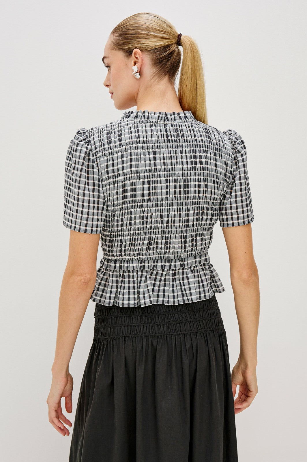 PORTIA TOP - ASH SEERSUCKER| Rails for sale