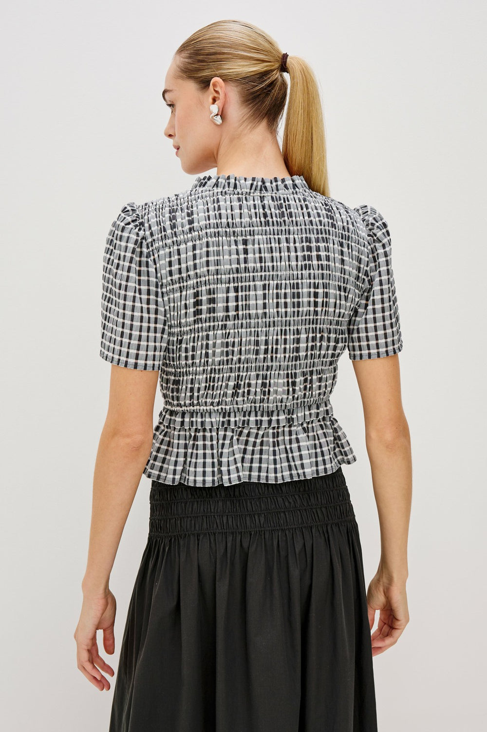 PORTIA TOP - ASH SEERSUCKER| Rails for sale
