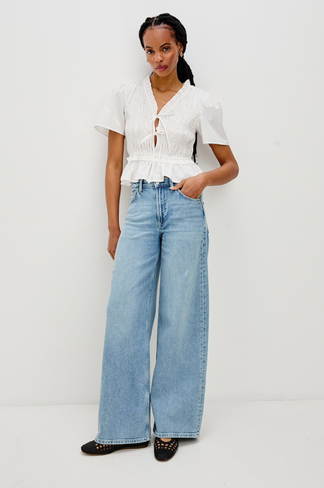 PORTIA TOP - WHITE| Rails online