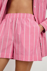 ROCKY SHORT - HIBISCUS WHITE STRIPE| Rails outlet