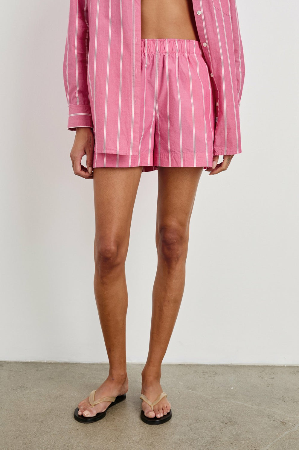 ROCKY SHORT - HIBISCUS WHITE STRIPE| Rails outlet