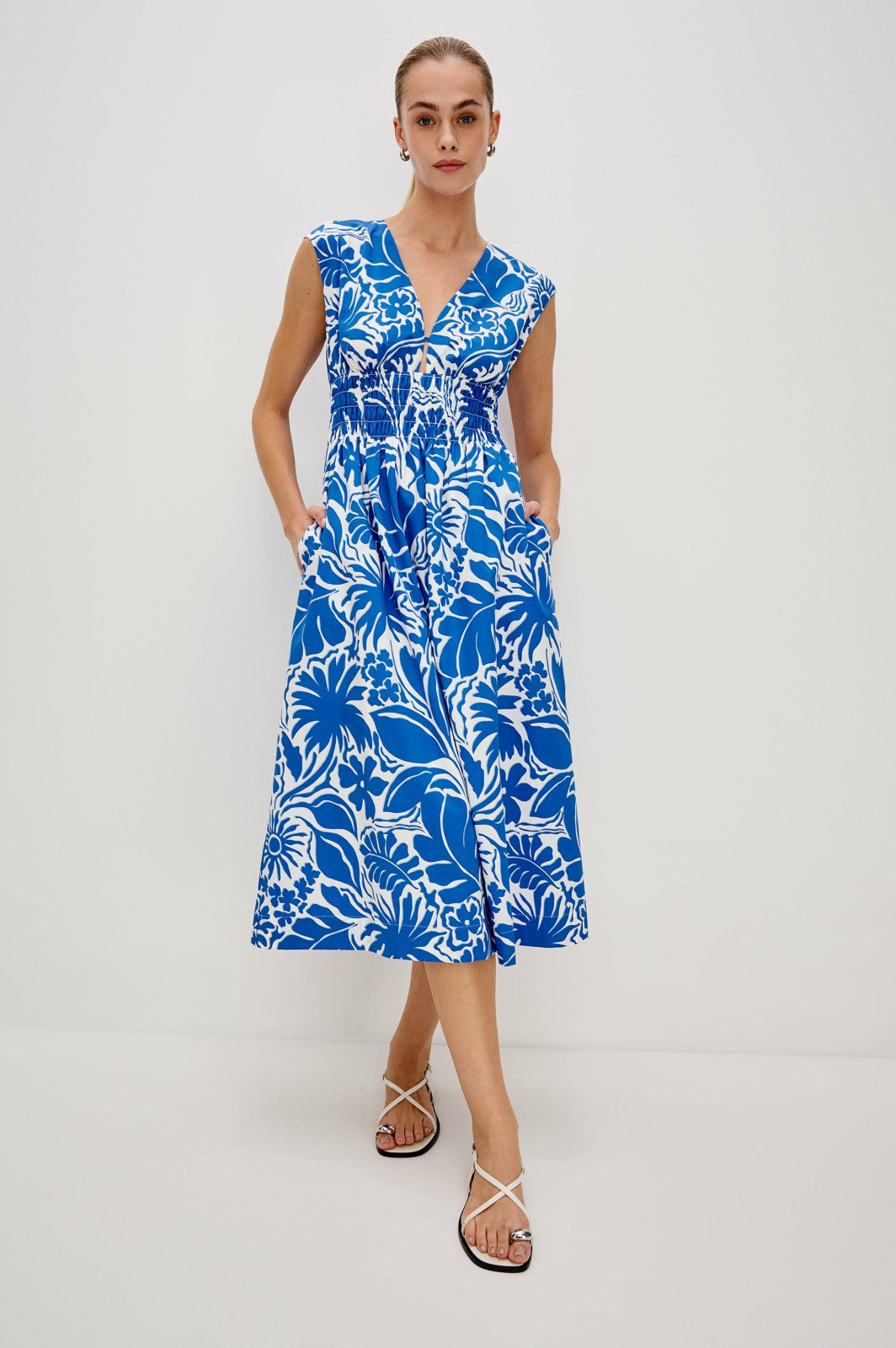 ROXANNE DRESS - BLUE RIVIERA| Rails sale