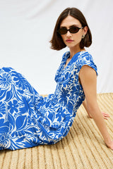 ROXANNE DRESS - BLUE RIVIERA| Rails sale