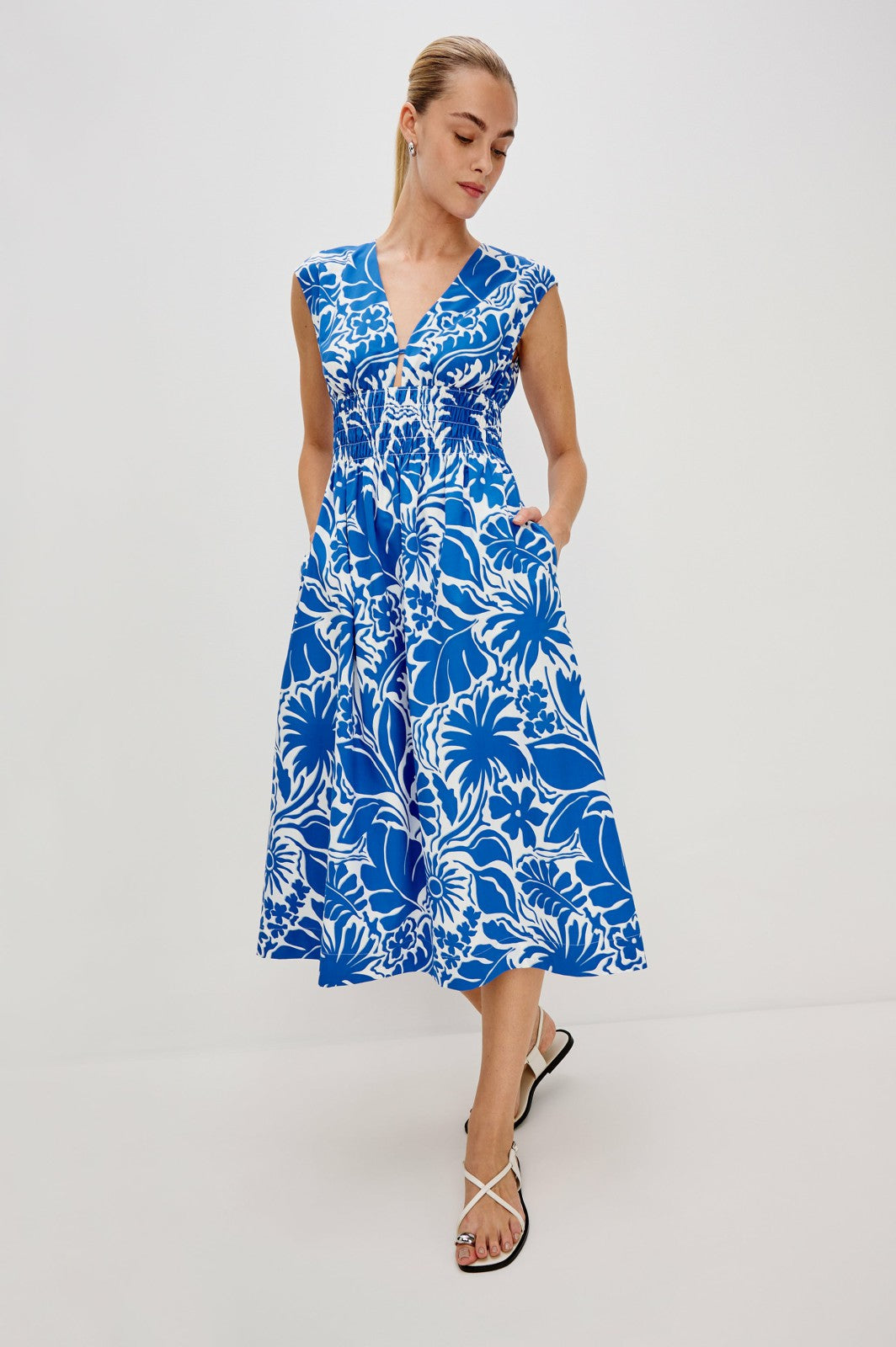 ROXANNE DRESS - BLUE RIVIERA| Rails sale