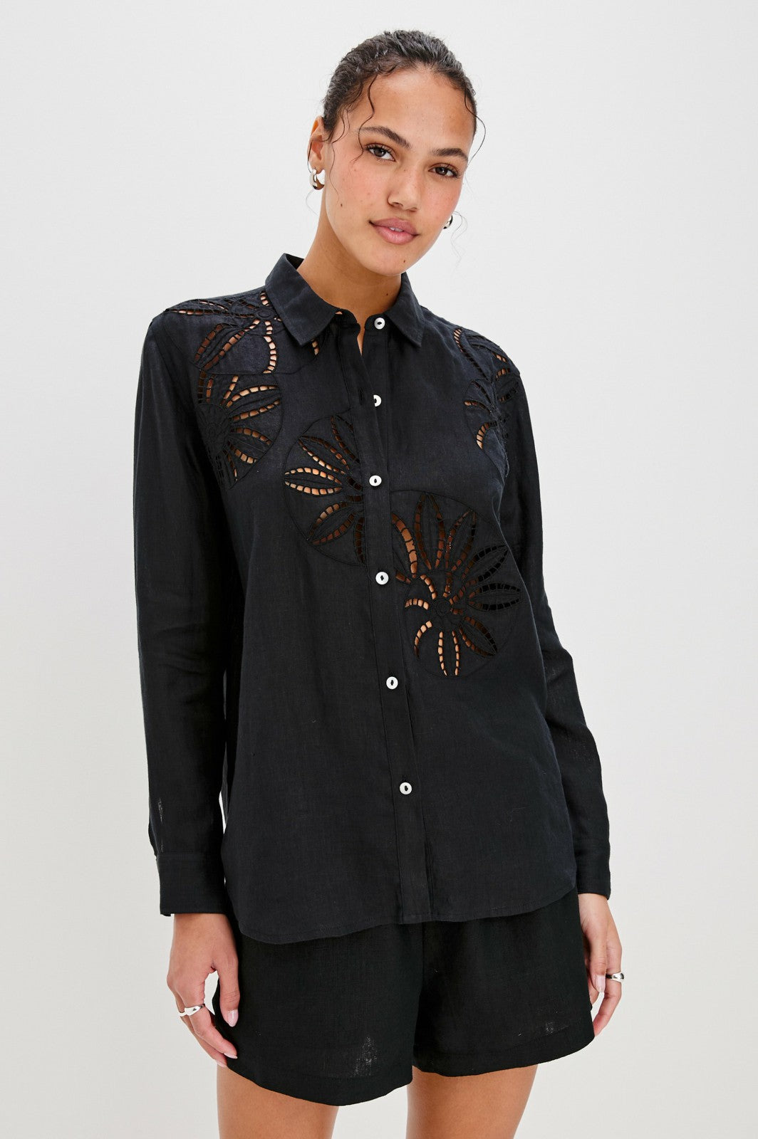 SAMAR SHIRT - BLACK| Rails outlet