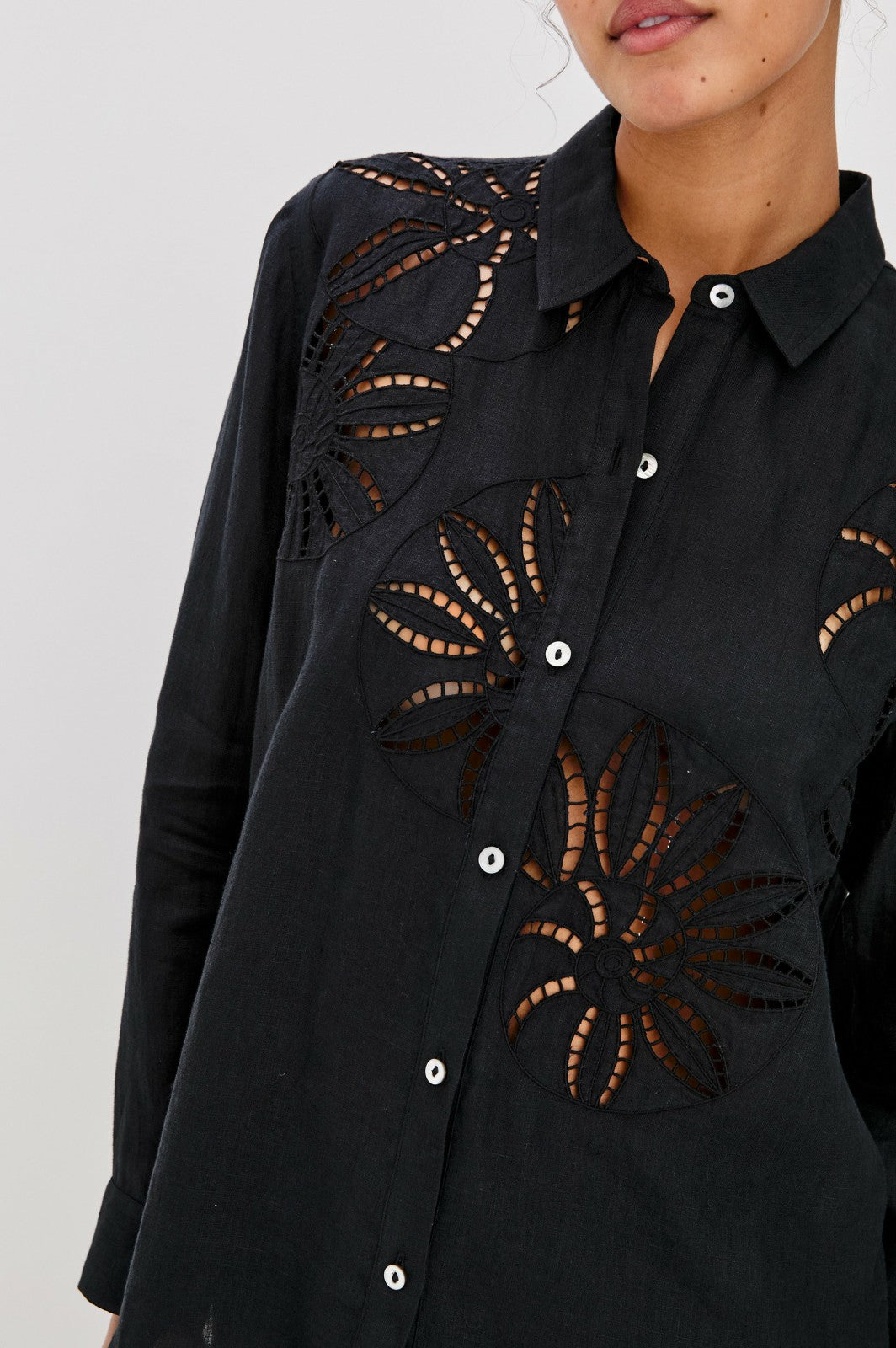 SAMAR SHIRT - BLACK| Rails outlet