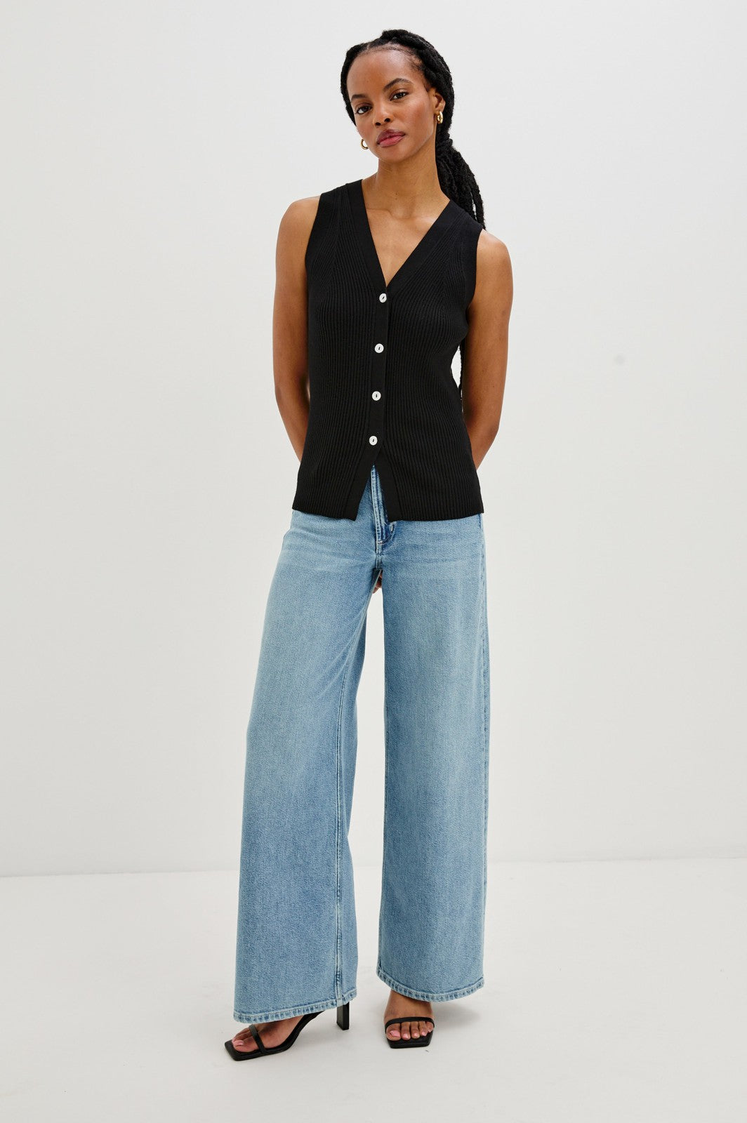 TATIA TOP - BLACK| Rails sale
