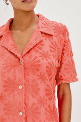 TIFF SHIRT - RED SUNBURST JACQUARD| Rails sale