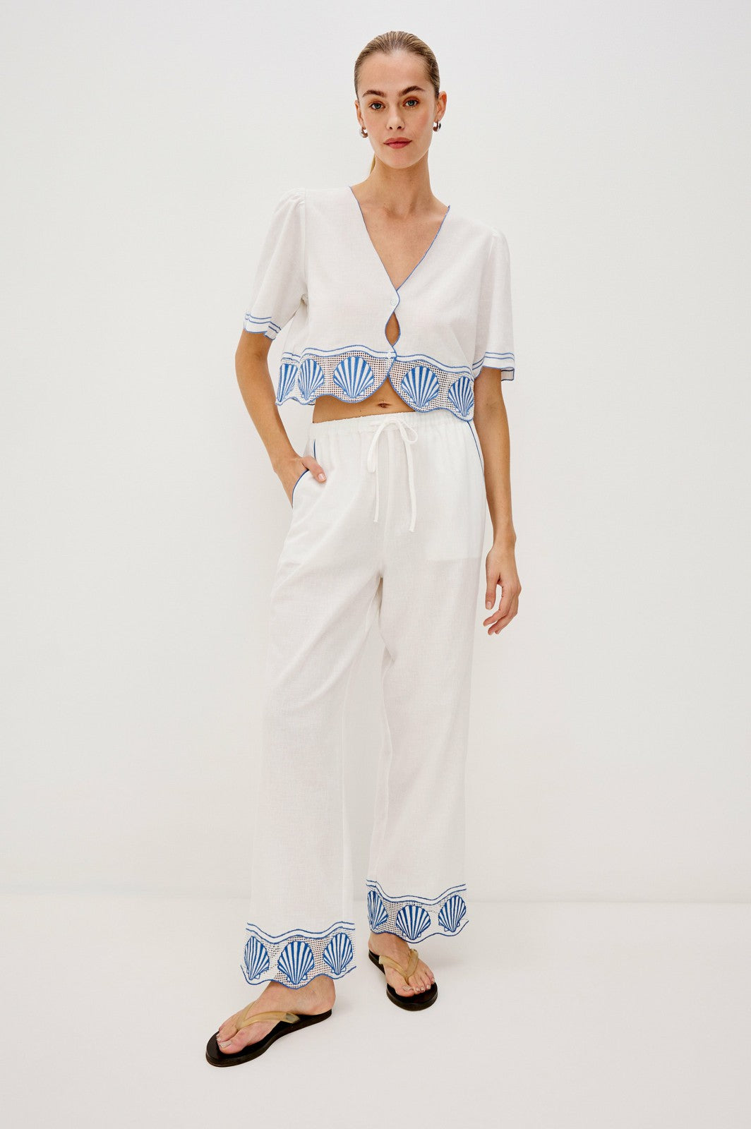 TILDI PANT - WHITE| Rails sale