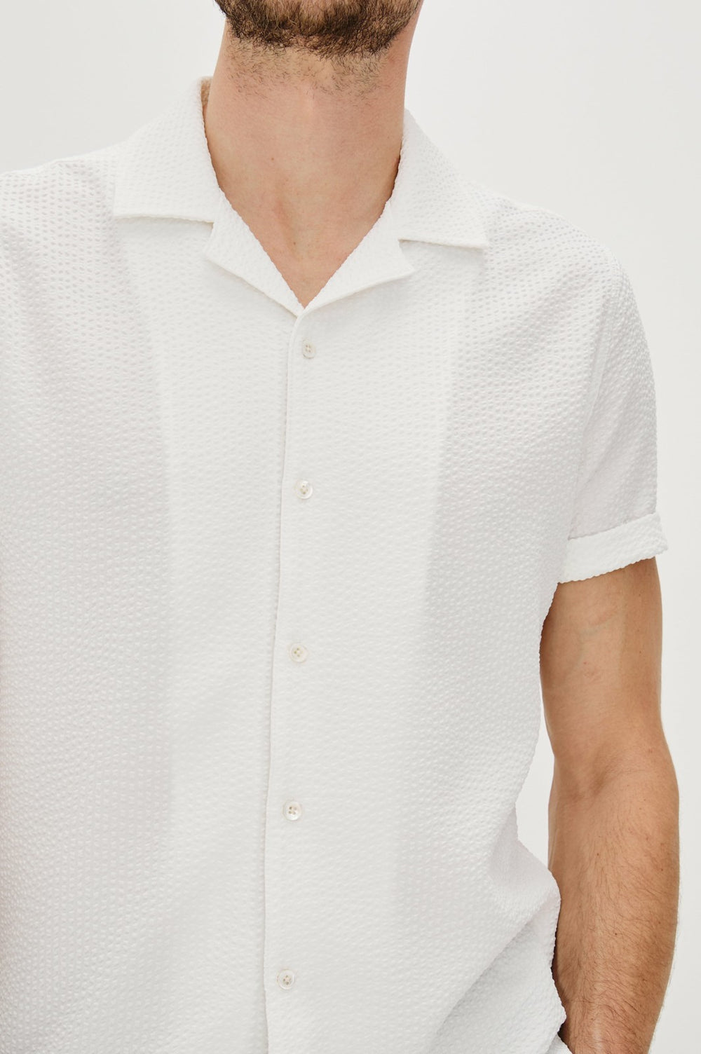 AMALFI SHIRT - WHITE SEERSUCKER| Rails discount