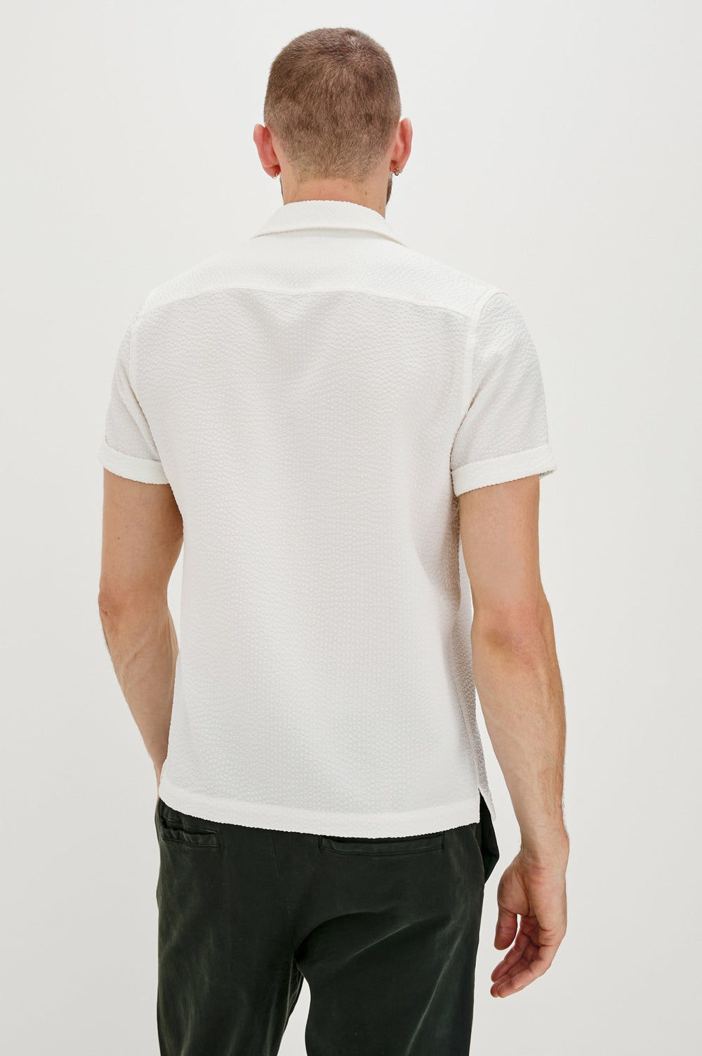 AMALFI SHIRT - WHITE SEERSUCKER| Rails discount