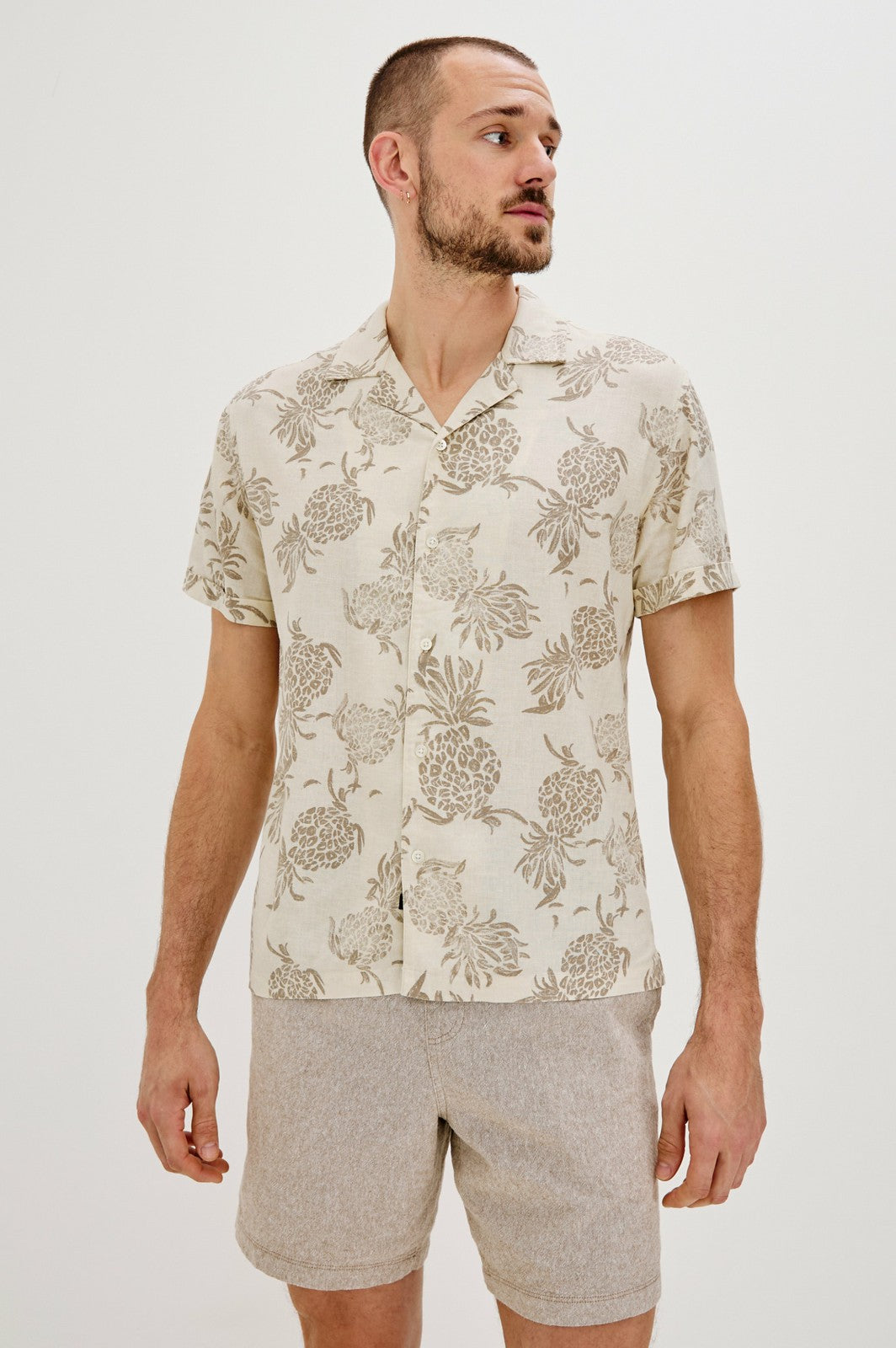 ATLAS SHIRT - PINEAPPLE BLOCK ECRU| Rails sale