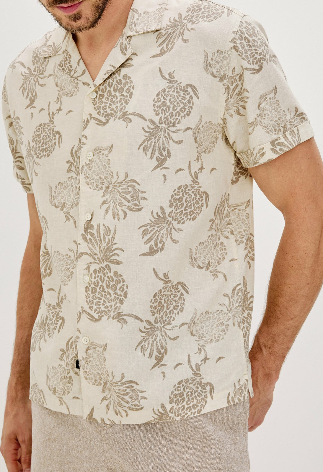 ATLAS SHIRT - PINEAPPLE BLOCK ECRU| Rails sale