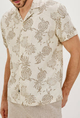 ATLAS SHIRT - PINEAPPLE BLOCK ECRU| Rails sale