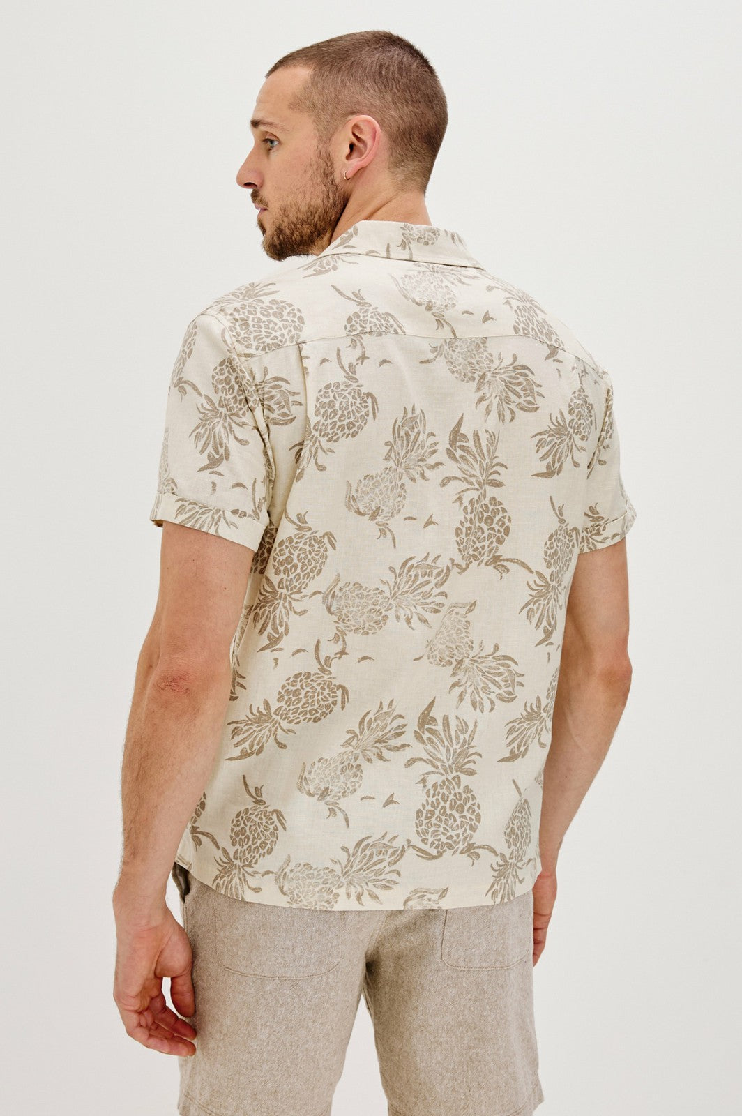 ATLAS SHIRT - PINEAPPLE BLOCK ECRU| Rails sale