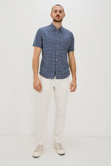 CARSON SHIRT - NERVOUS LEAF BLUE| Rails for sale