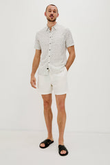 CARSON SHIRT - NERVOUS LEAF WHITE| Rails near me