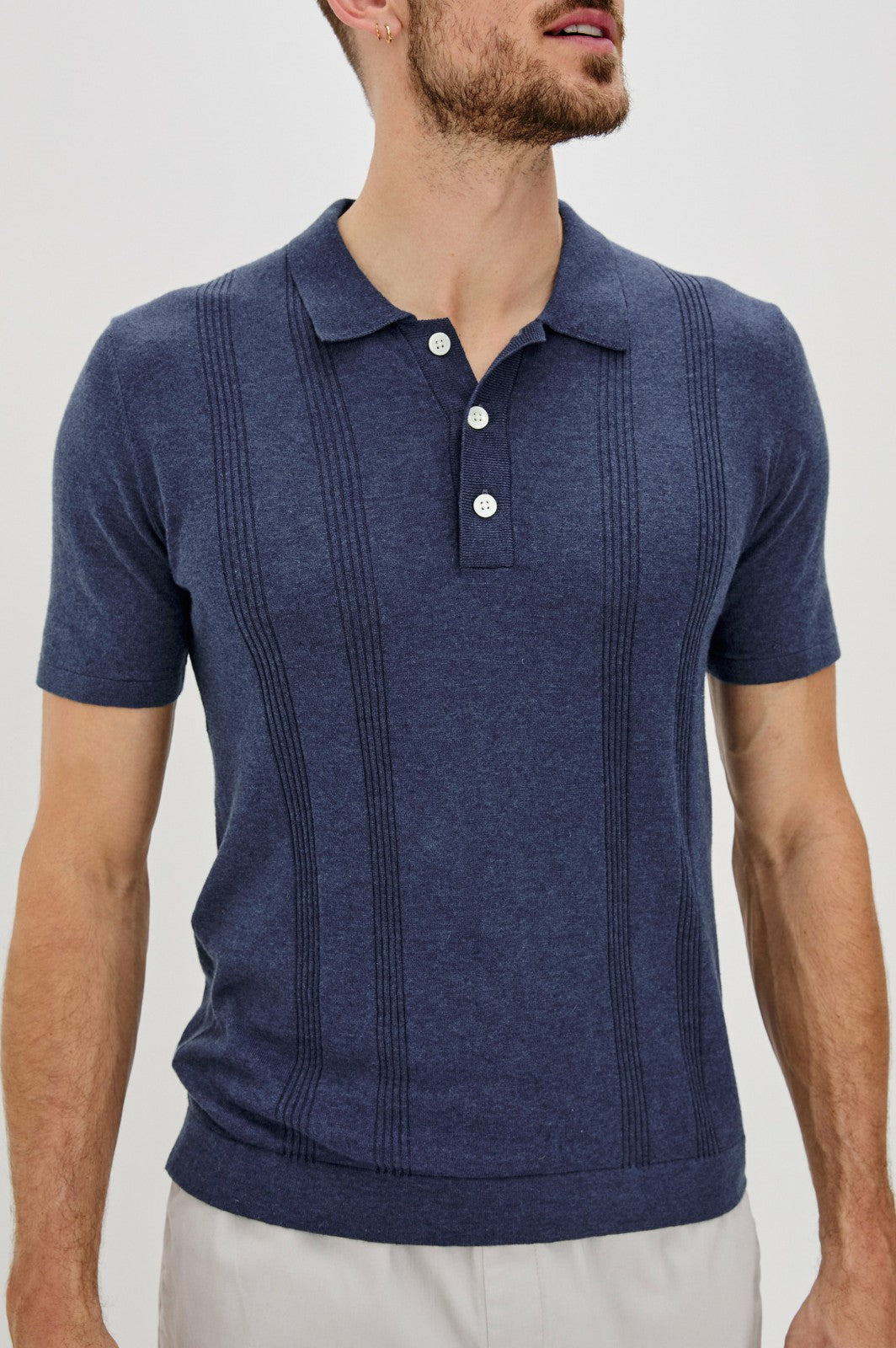 CILLIAN POLO SHIRT - INDIGO DENIM| Rails online