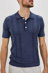 CILLIAN POLO SHIRT - INDIGO DENIM| Rails online