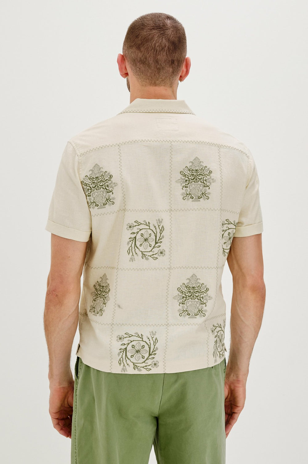 CLAIRO SHIRT - CREAM QUILT SQUARES| Rails for sale