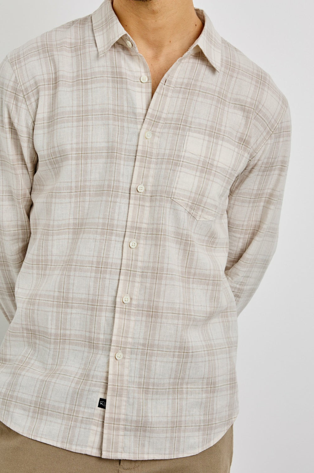 CLYDE SHIRT - SEA OAT WHITE| Rails sale