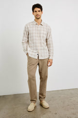 CLYDE SHIRT - SEA OAT WHITE| Rails sale