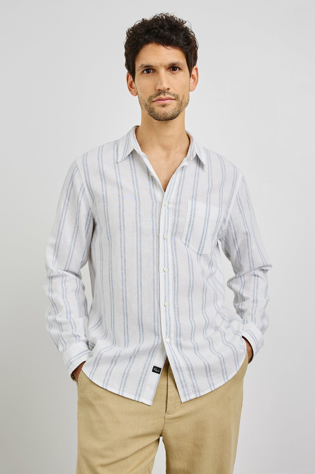 CLYDE SHIRT - WHITE AZURE| Rails online