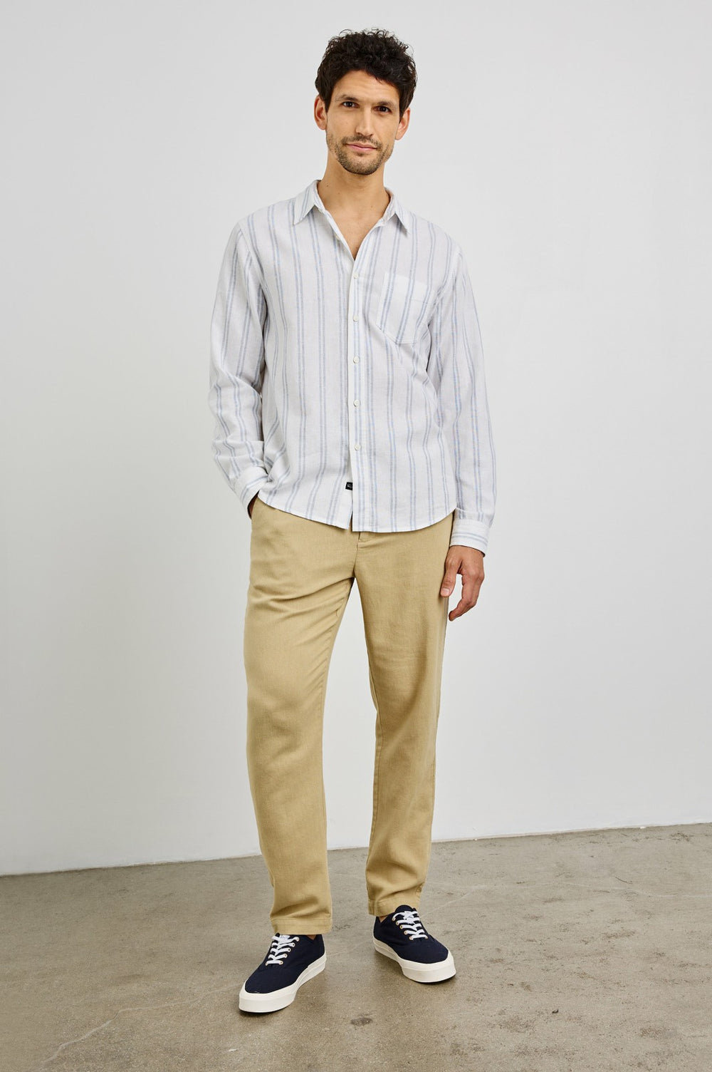 CLYDE SHIRT - WHITE AZURE| Rails online