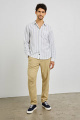 CLYDE SHIRT - WHITE AZURE| Rails online