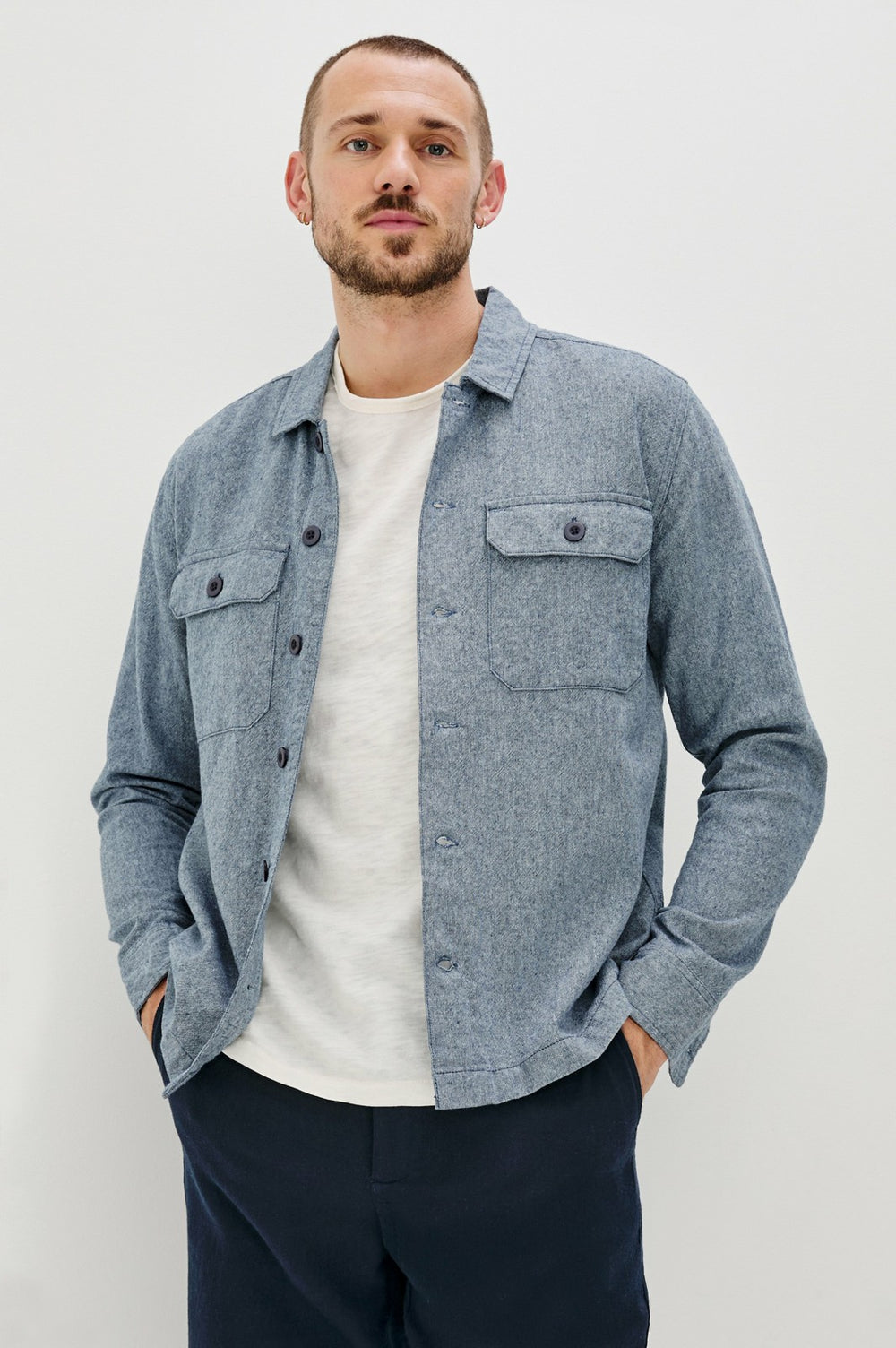 HAYES SHIRT JACKET - BLUE MIRAGE| Rails online