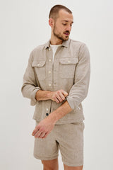 HAYES SHIRT JACKET - BULGUR OAT| Rails near me