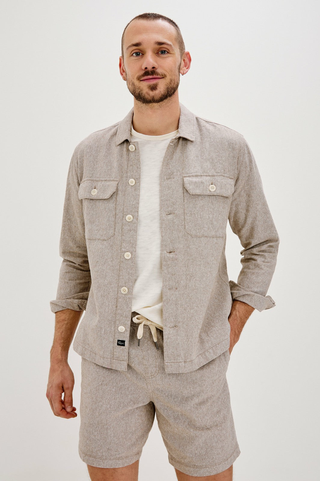 HAYES SHIRT JACKET - BULGUR OAT| Rails near me