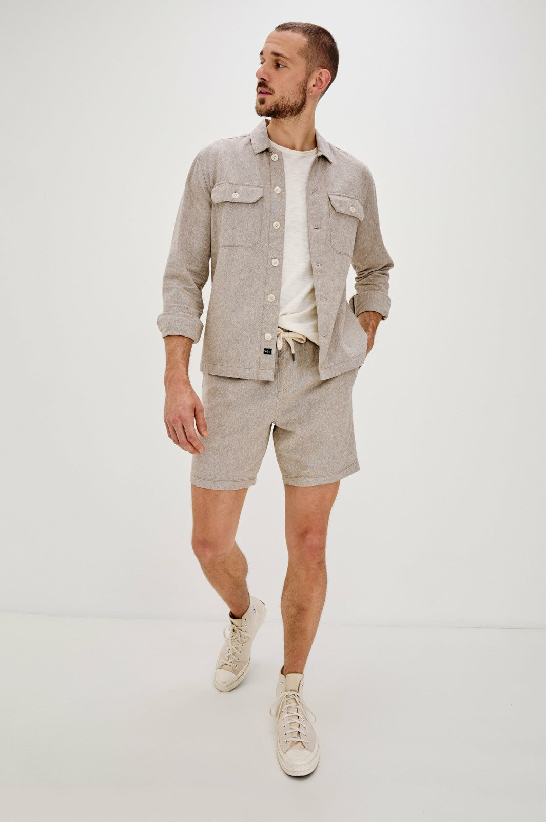 HAYES SHIRT JACKET - BULGUR OAT| Rails near me