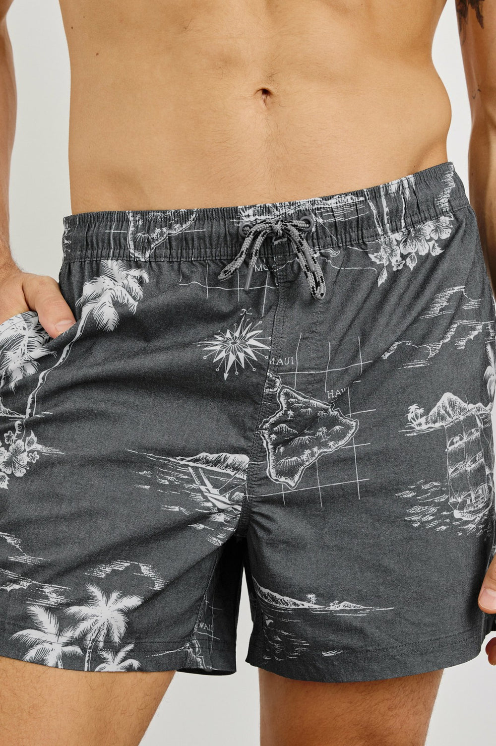 LA BREA SWIM SHORT - PARADISE WASHED BLACK| Rails near me