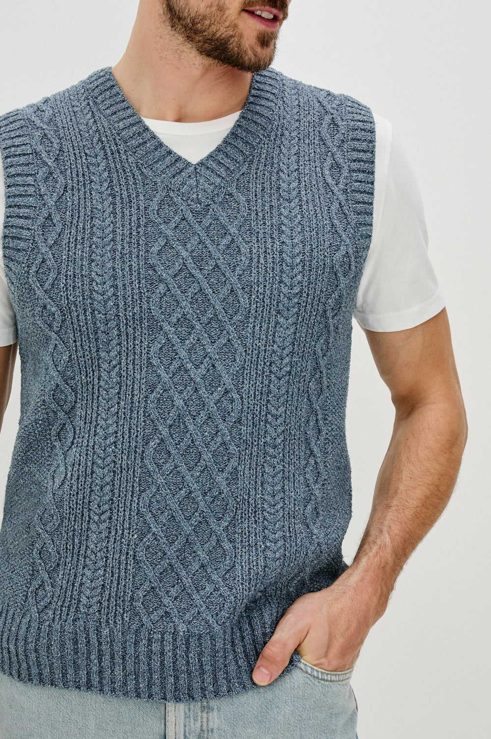 LEE VEST - AZURE MARL| Rails near me