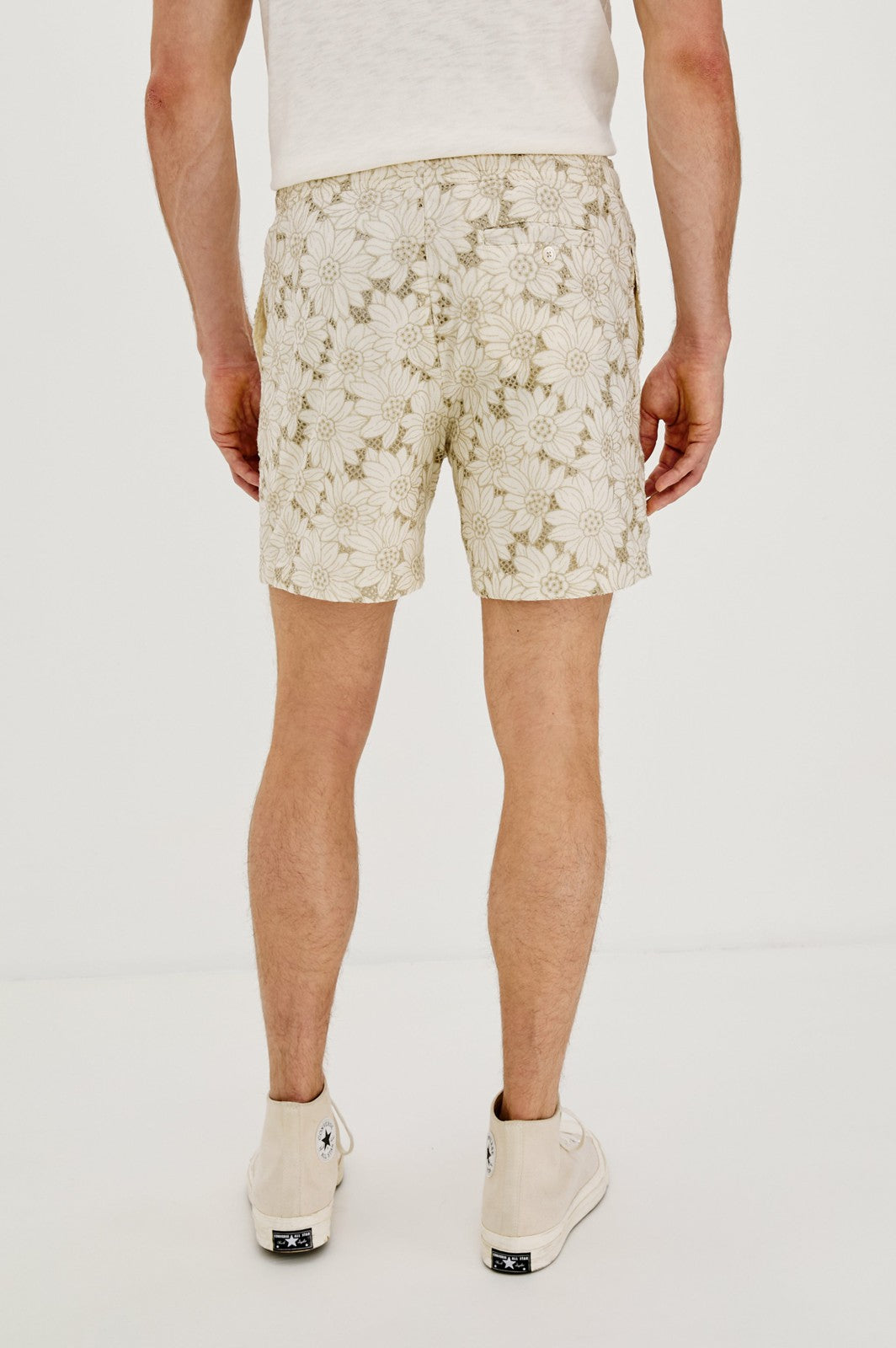 LOGAN SHORT - KHAKI WHITE SUNFLOWER| Rails discount