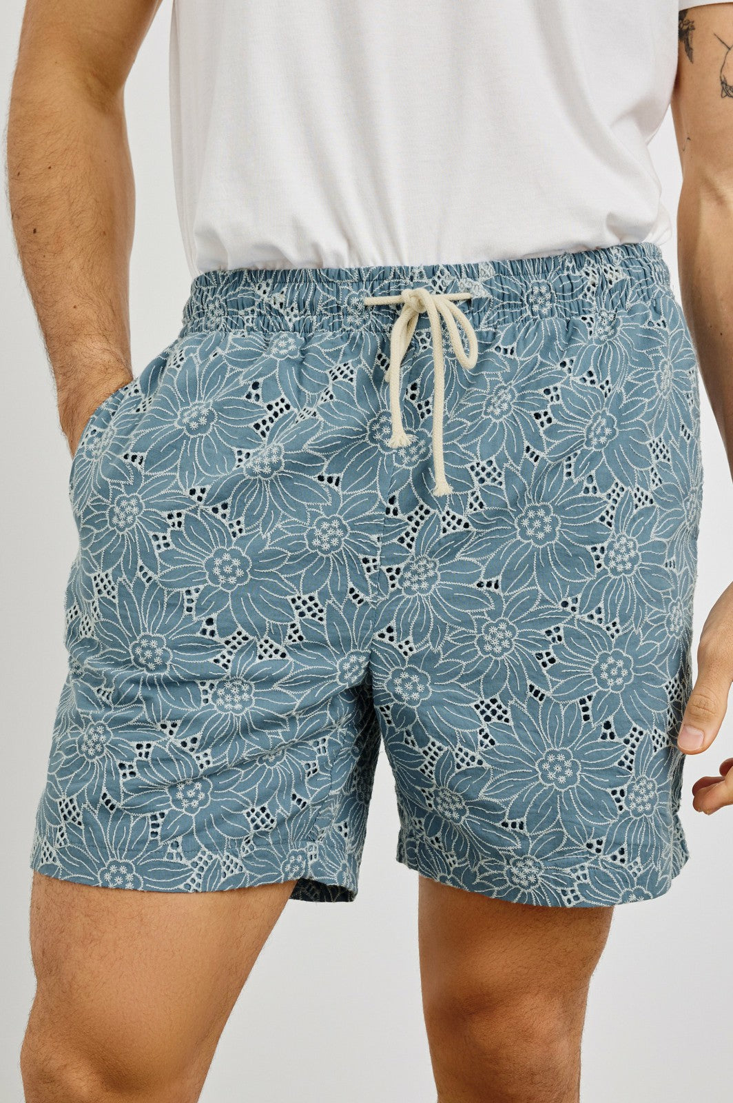 LOGAN SHORT - MULTI BLUE SUNFLOWER| Rails US